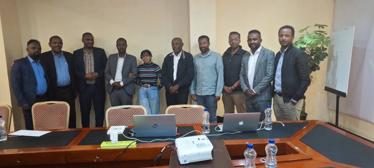 Group photo of board members after meeting